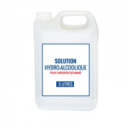 Solution hydroalcoolique pour l’antisepsie des mains - 5 litres