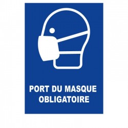 Panneau rigide A4 - Port du masque obligatoire