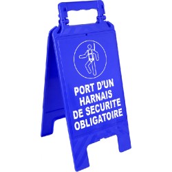 Chevalet - Port harnais sécurité obligatoire - Bleu